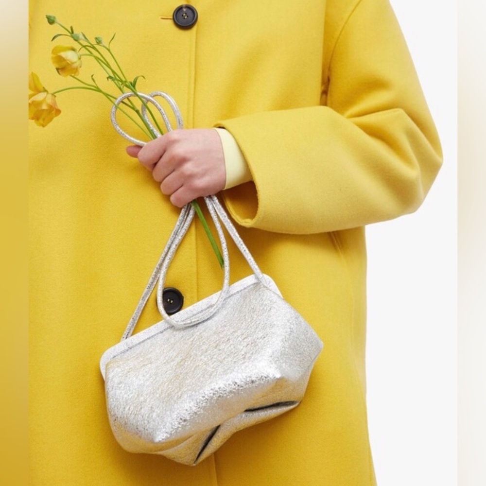 Mansur Gavriel Mini Bloom Bag - Silver